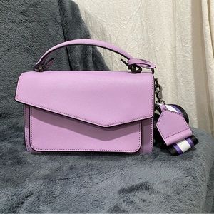 Botkier Cobble Hill Colorblock Leather Crossbody Bag LILAC